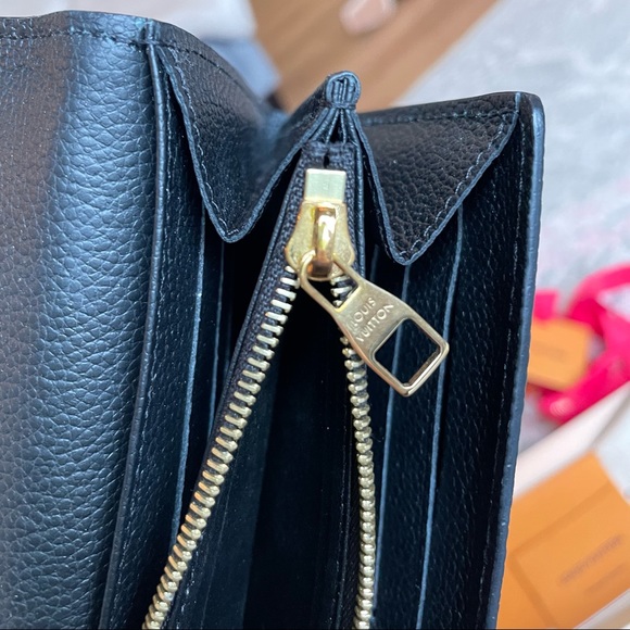 Authentic Louis Vuitton black monogram empriente leather Sarah wallet - Picture 14 of 15